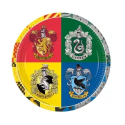 8 Harry Potter Hogwarts houses paper plates