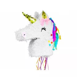 1 testa di unicorno Piñata con cuori
