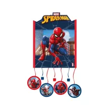 Piñata Spiderman blu e rossa