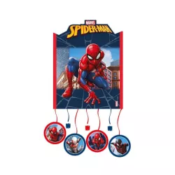 Piñata Spiderman blu e rossa
