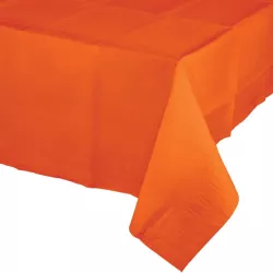 Orange tablecloth