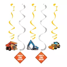 5 Swirl decorations - Construction site