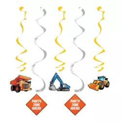 5 Swirl decorations - Construction site