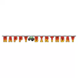 1 Happy Birthday garland - Monster Truck