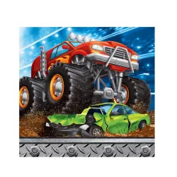 16 Small napkins - Monster Truck