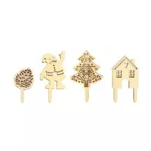 Decorazioni in legno "Natale