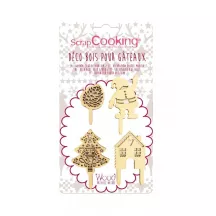 Wooden decos "Christmas"