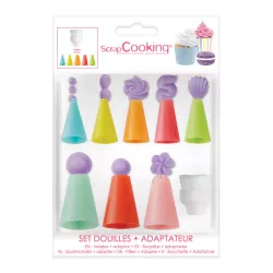 Set di prese e adattatori in plastica