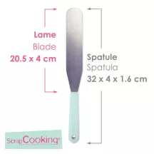 1 spatola in acciaio inossidabile