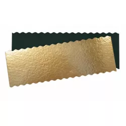 5 sottobicchieri reversibili in oro e nero per torte e bûche