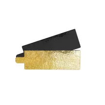 10 small rectangular cake boards gold/black
