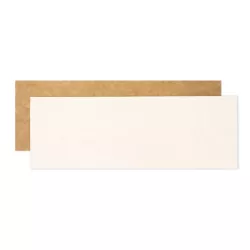 5 sottobicchieri reversibili kraft e bianchi per torta e bûche