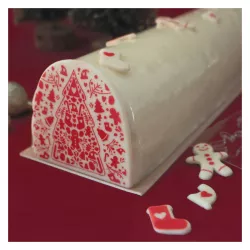 5 sottobicchieri reversibili kraft e bianchi per torta e bûche