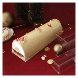 5 sottobicchieri reversibili kraft e bianchi per torta e bûche