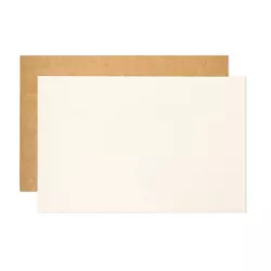 5 reversible rectangular kraft and white cake boards
