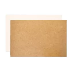 5 reversible rectangular kraft and white cake boards