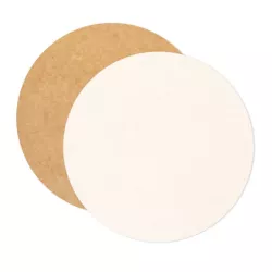 5 wendbare runde kraft und weisse Tortenplatten