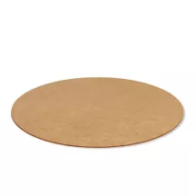5 reversible round kraft and white cake boards