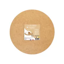 5 piatti da torta rotondi reversibili kraft e bianchi