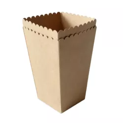6 Boîtes à Popcorn kraft