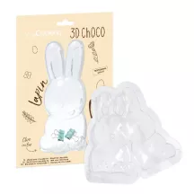 3D bunny" chocolate mold