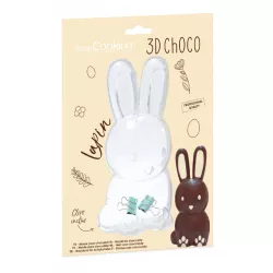 3D bunny" chocolate mold