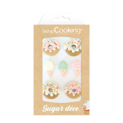 Donuts and icecream sugar decorations