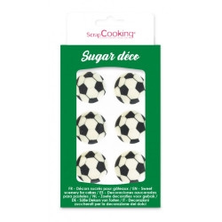 Soccer ball sugar decorations