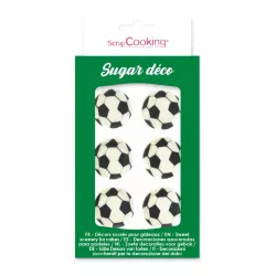Soccer ball sugar decorations