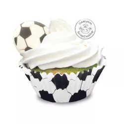 Soccer ball sugar decorations