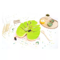6 Tropical sugar decorations