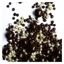 Miscela di zucchero e cioccolato fondente perlato - 50g
