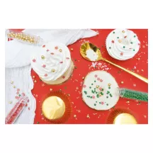 set da 70 g di decorazioni di zucchero natalizie