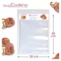 Feuilles de papier guitare pour chocolat - 10pcs