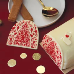 Transfer mould for christmas log
