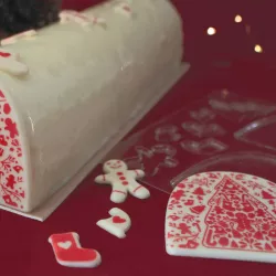 Moule transfert chocolat pour bûche