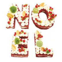 Letter cake "Noël"
