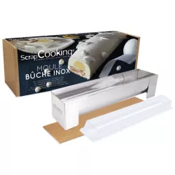 Stainless steel log mould with insert