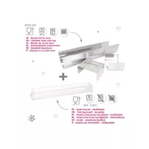 Stainless steel log mould with insert