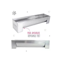 Moule à bûche en inox avec insert