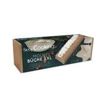 1 stampo per bûche in acciaio inox con lunghezza regolabile