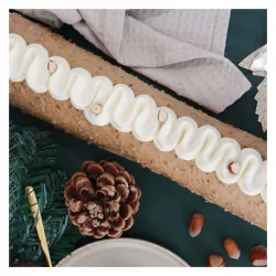Moule à bûche en inox à longueur réglable
