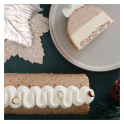 1 Adjustable length stainless steel Christmas log mould