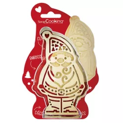 1 Ausstecher + Präge "Weihnachtsmann"