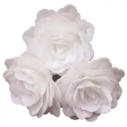 Rose bianche di carta commestibile