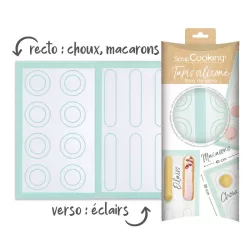 1 Tapis en silicone avec empreintes - 40 x 30 cm