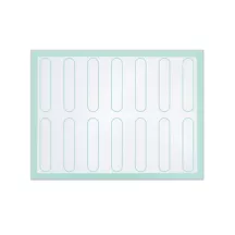 1 tappetino in silicone con sagome - 40 x 30 cm