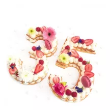 Number cake stencils - 9pcs