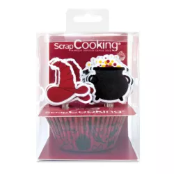 24 Caissettes et 24 cake toppers sorcier