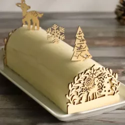 Decorazione per torta natalizia Bosco delle Fiabe